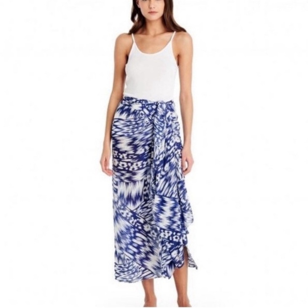 Michael Stars Ruana Scarf Sarong Multi-Way Convertible Swim Wrap Cover-Up Top